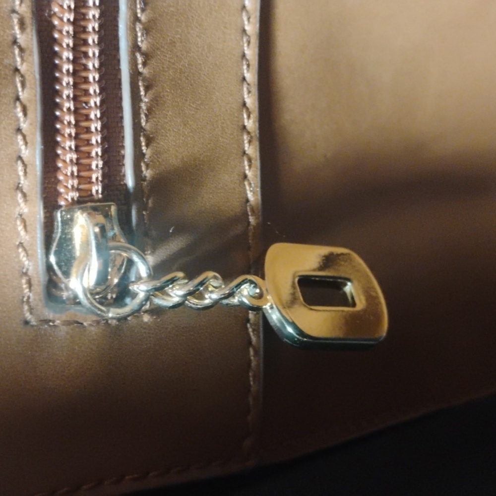 Sorial New York Tribecca Tote 100% Vegan Leather Cognac Brown - Picture 10 of 11